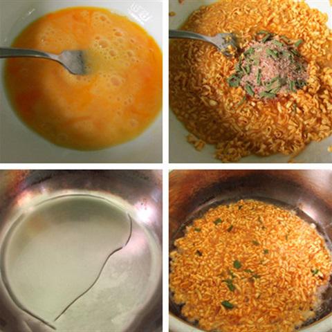 Cách làm mì chiên trứng giòn