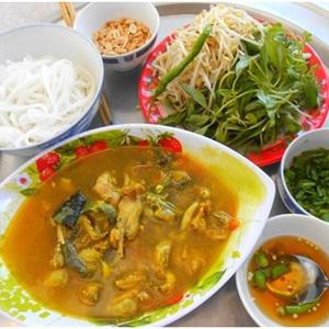 Cách làm mì Quảng thịt ếch