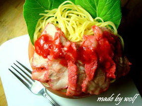 Mì tươi hấp xá xíu