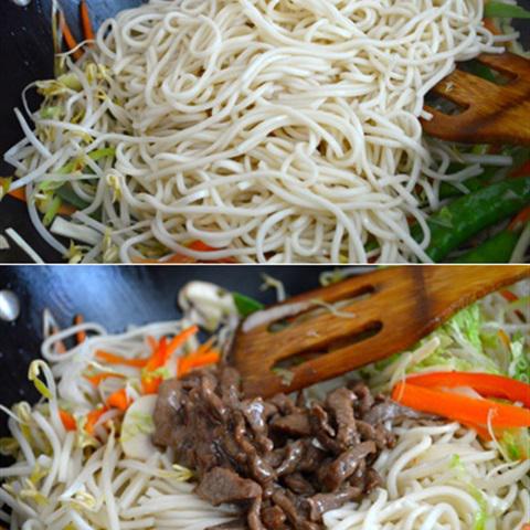 Cách làm mì xào bò