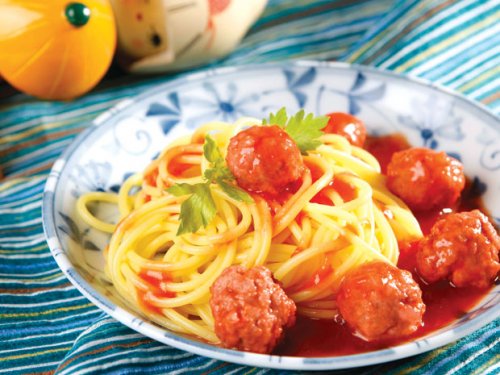 Mì Ý xốt xíu mại