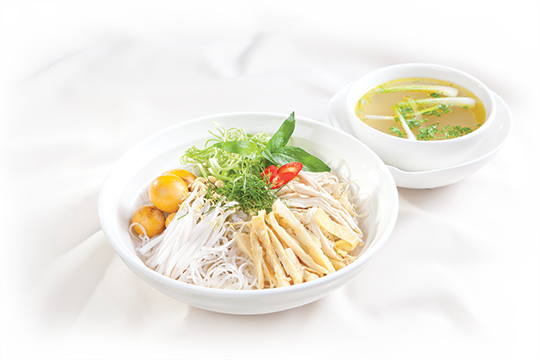 Miến gà măng khô