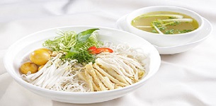 Miến gà măng khô