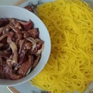 Cách làm miến lòng gà