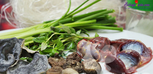 Miến nấu lòng gà-món ăn ngon của ngày Tết