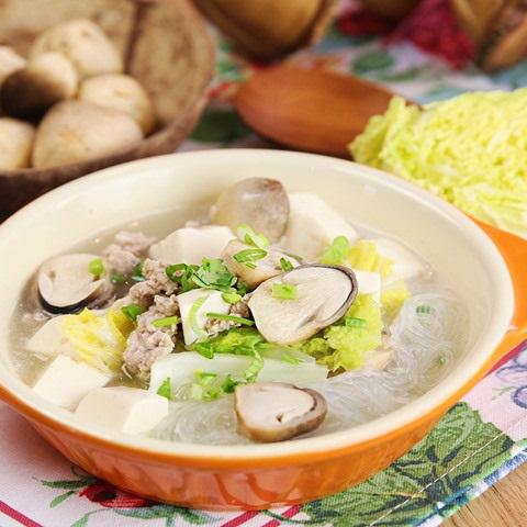 Cách làm miến nấu thịt nấm rơm