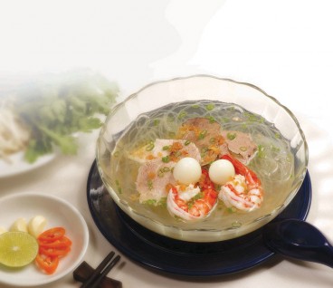 Miến nấu tôm thịt