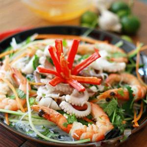 Cách làm miến trộn hải sản