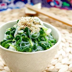 Cách làm miến trộn rau cải