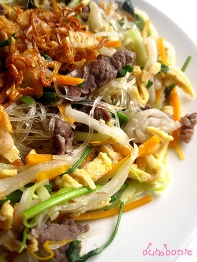 Miến xào bò
