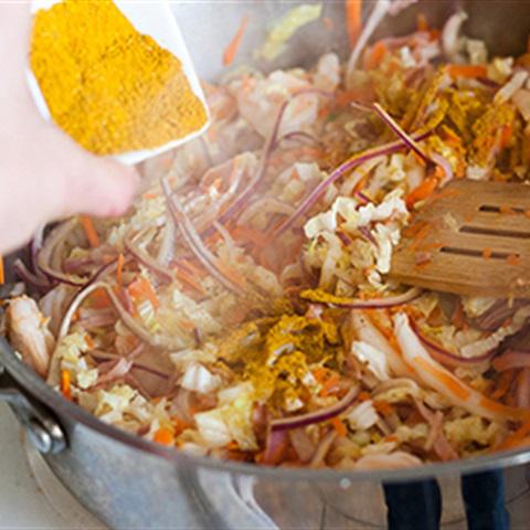 Cách làm miến xào cà ri singapore