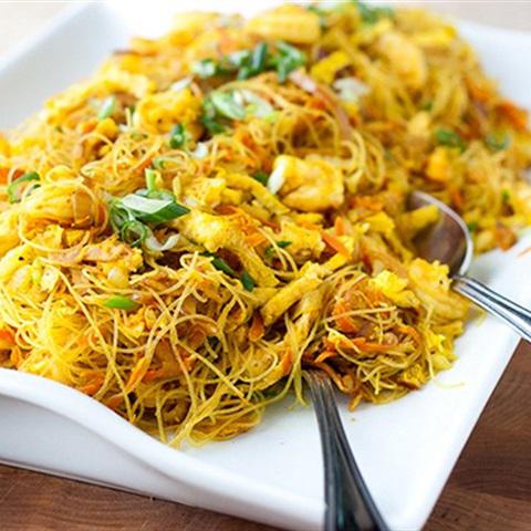 Cách làm miến xào cà ri singapore