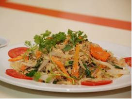 Miến xào cua bể