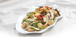 Miến xào đậu ngự