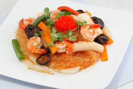 Miến xào hải sản