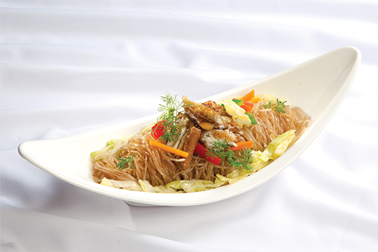 Miến xào lươn chiên giòn