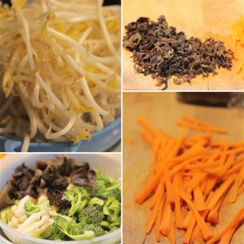 Cách làm miến xào mì căn