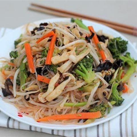 Cách làm miến xào mì căn