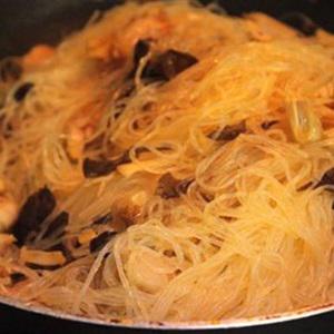 Cách làm miến xào mít non
