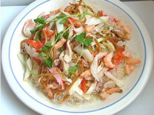 Miến xào mực khô