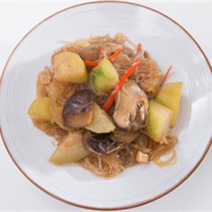 Cách làm miến xào nấm bầu