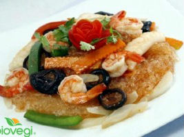 Miến xào nấm, hải sản