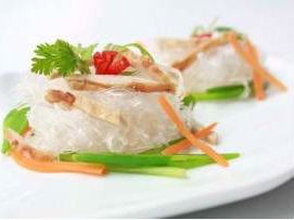 Miến xào nem nướng