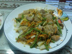 Miến xào rau củ