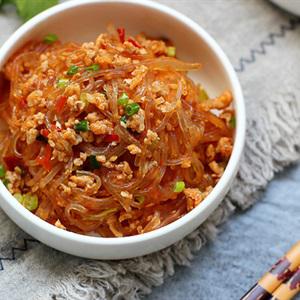 Cách làm miến xào thịt heo bằm