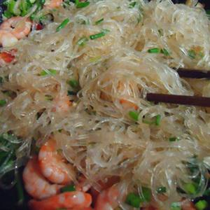 Cách làm miến xào tôm chua ngọt