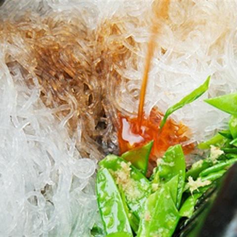 Cách làm miến xào tôm đậu