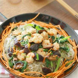 Cách làm miến xào tôm