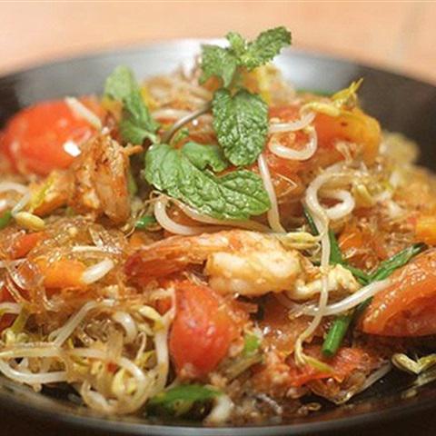 Cách làm miến xào tôm