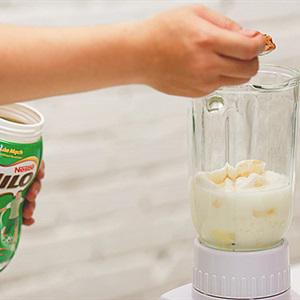 Cách làm milo sinh tố dừa