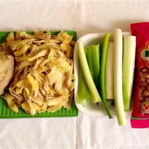 Cách làm mít non trộn chay