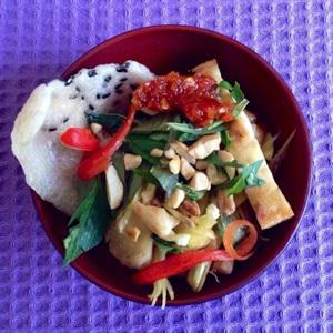 Cách làm mít non trộn chay