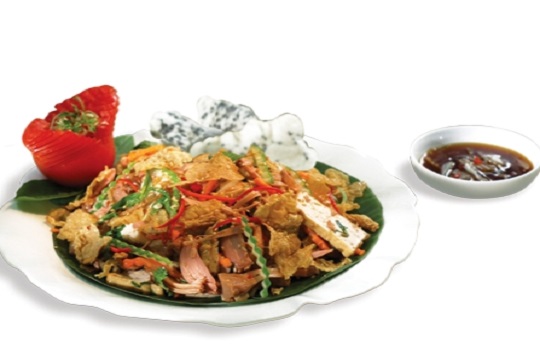 Mít non trộn tàu hũ ky