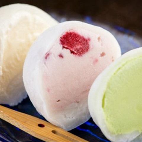 Cách làm mochi nhân kem 3 màu