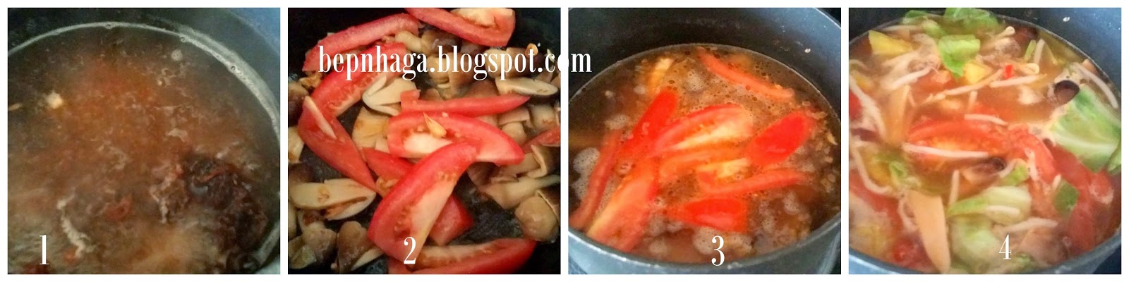 Món chay: Súp cải xá bấu