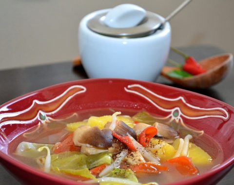 Món chay: Súp cải xá bấu