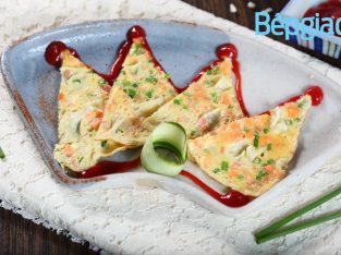 Món ngon cho bé: Trứng chiên bách hoa kiểu pizza