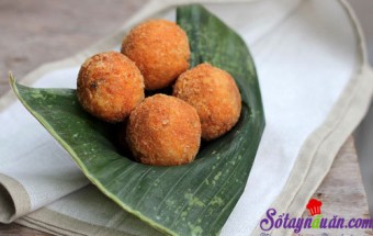 Món ngon dễ làm khoai lang bọc tôm thịt