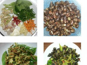 Món ốc xào sả ớt