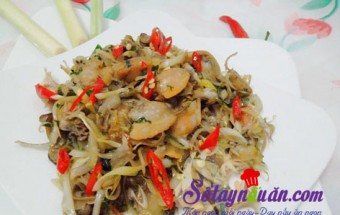 Món trai xào sả ớt cho cả nhà thích mê