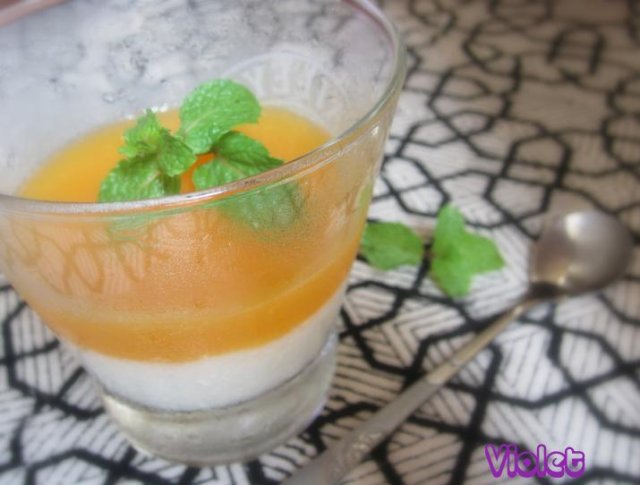 Mousse yaourt và cam