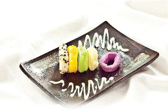 Mực chiên ngũ sắc