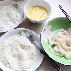 Cách làm mực chiên xù