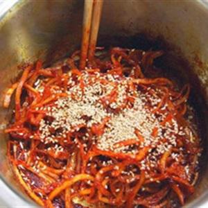 Cách làm mực khô xào cay