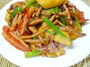 Mực khô xào thơm