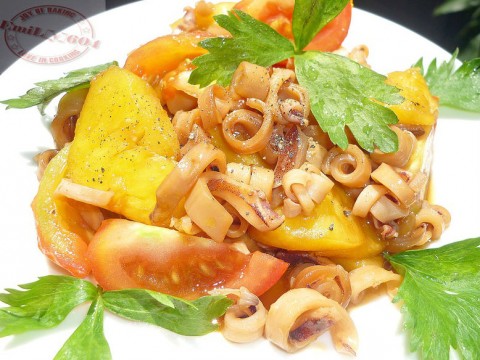 Mực khô xào thơm